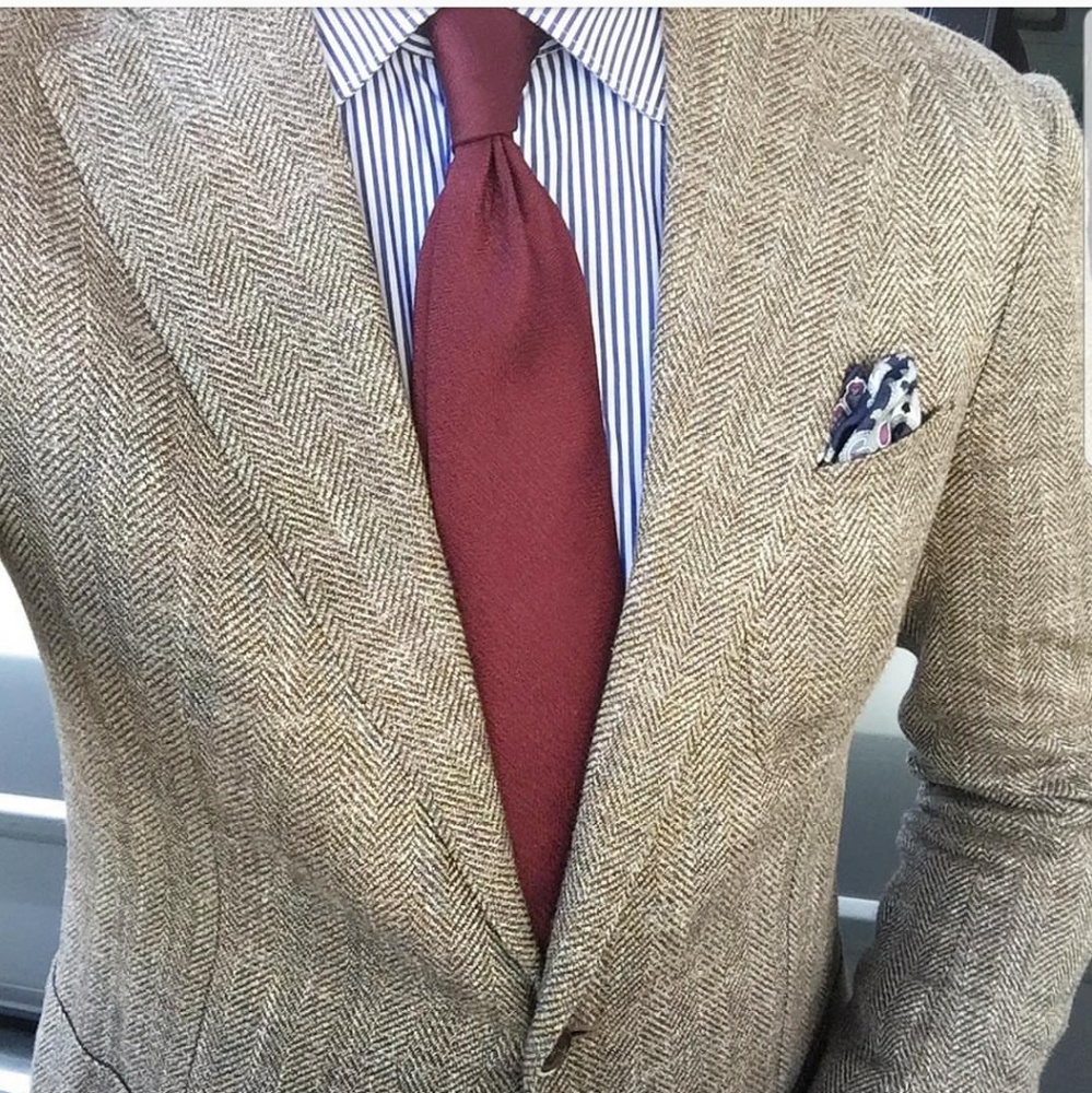 Golden Brown Notch Lapel Sportscoat